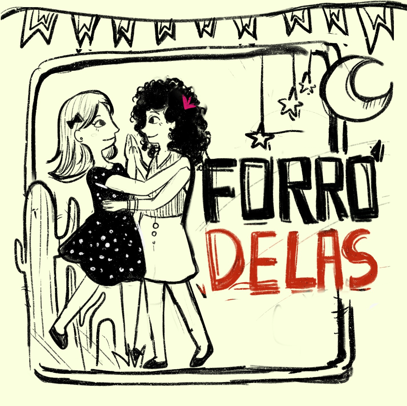 Logo do Forró Delas